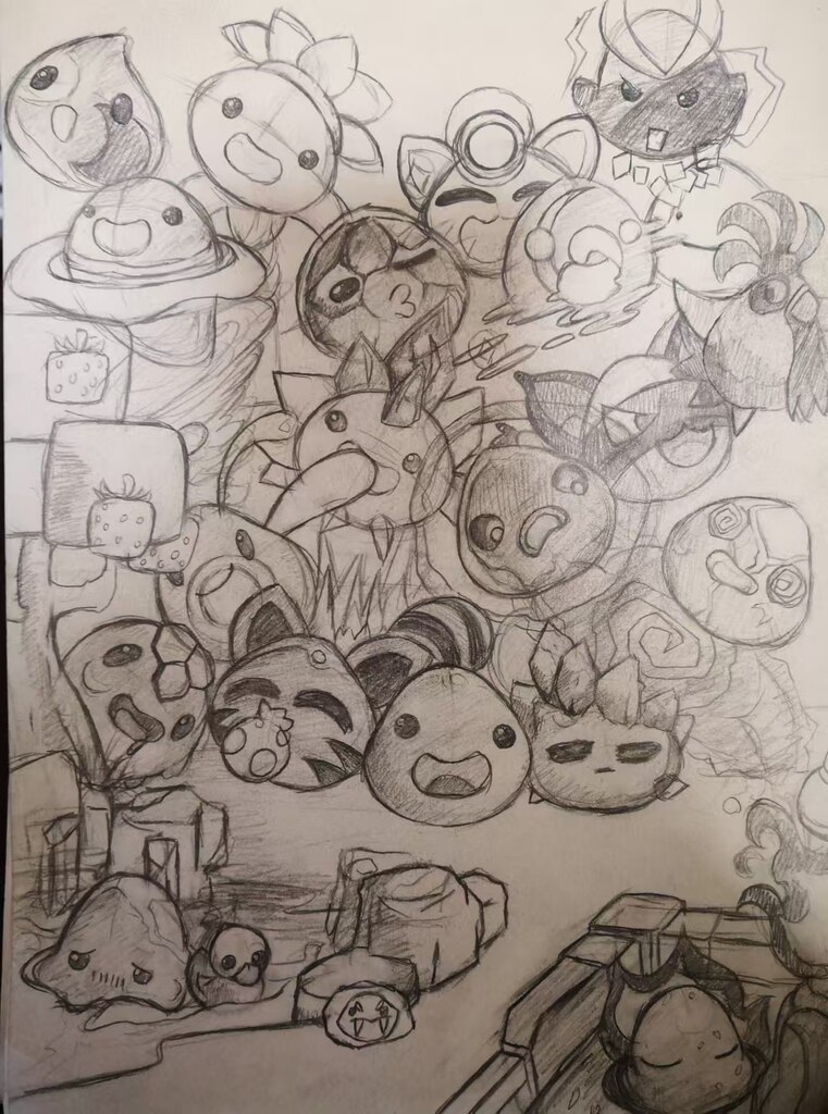Hand Drawn Slimes